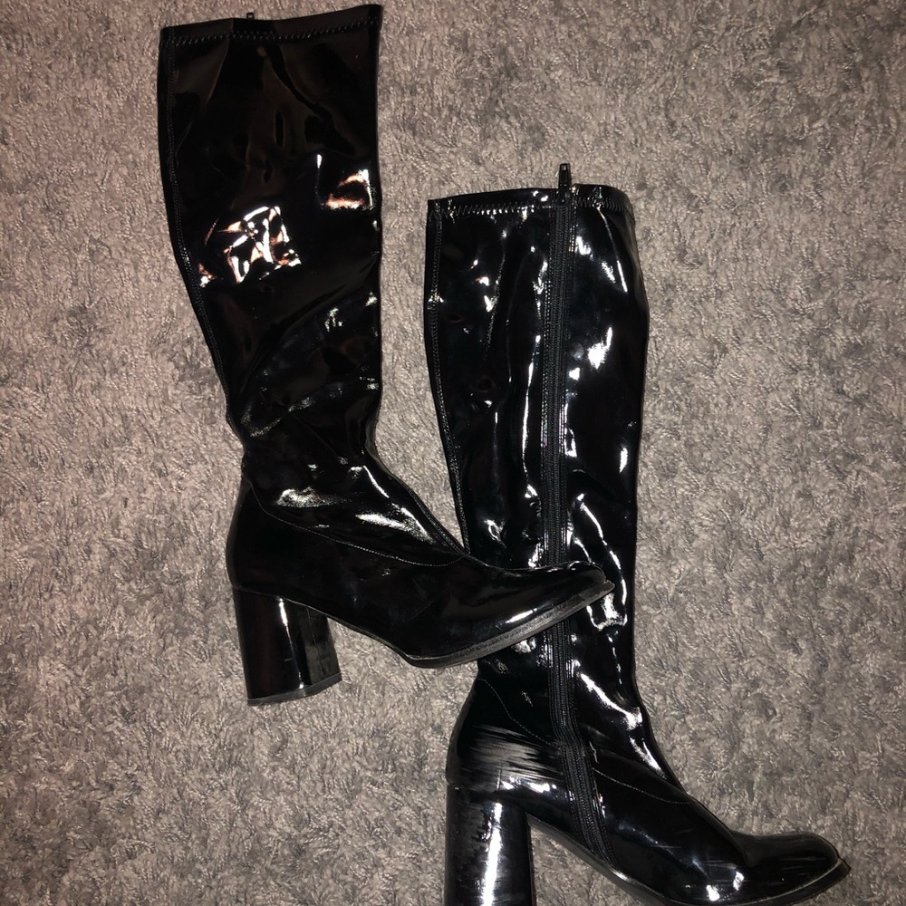 Black Halloween boots
